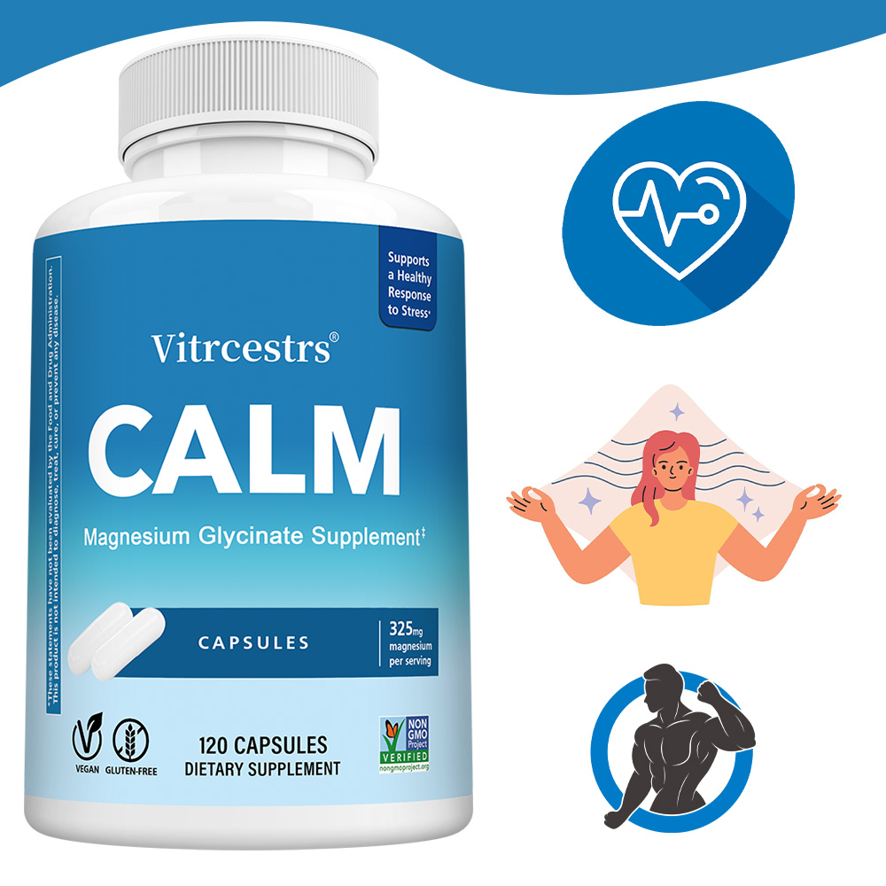 Magnesium Glycinate Capsule - Magnesiumglycinat - Hochabsorbierbare Form von Magnesium,