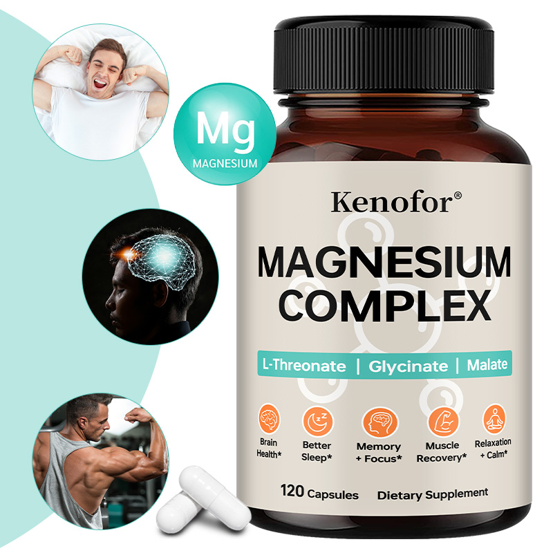 Magnesium Glycinate Capsule - Magnesium-Komplex 2340mg Kapseln - Malat, L-Threonin,