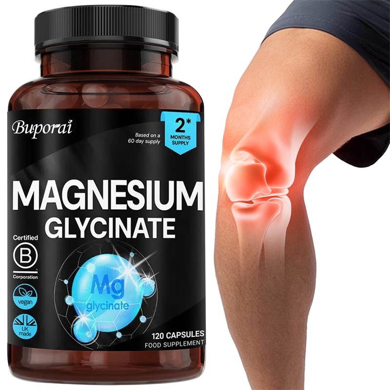 Magnesium Glycinate Capsule - Magnesiumglycinat-Kapseln – hochabsorbierbares Magnesium, fördert die