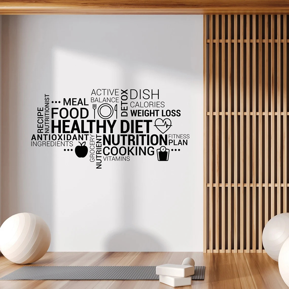 Nutrition For Health Fitness & Sport Melvin Williams - Inspirierende gesunde Ernährung Vinyl Wandtattoo Ernährung