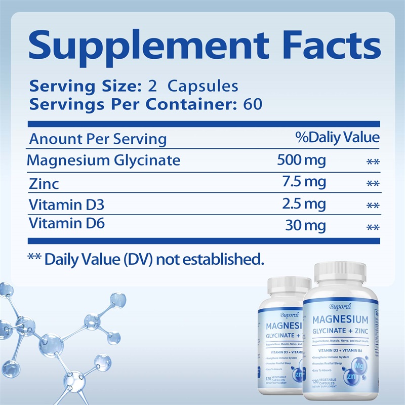 Magnesiumglycinat + Zink-Ergän – Magnesium Glycinate Capsule Bewertung und Preis