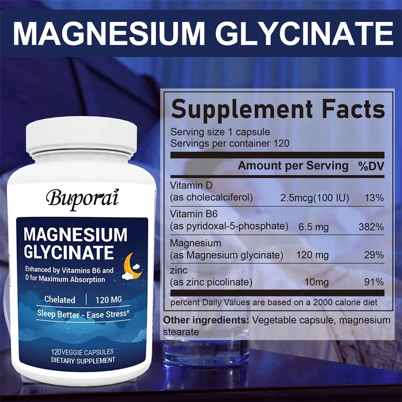 Magnesiumglycinat 120 mg Kapse – Magnesium Glycinate Capsule Bewertung und Preis