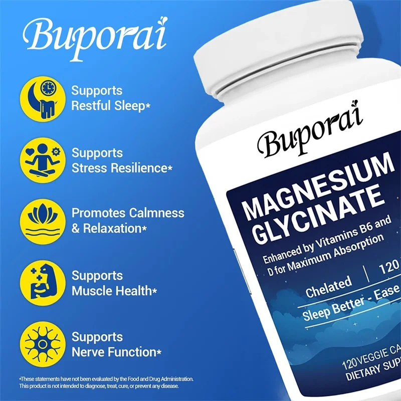 Magnesiumglycinat 120 mg Kapse – Magnesium Glycinate Capsule Bewertung und Preis
